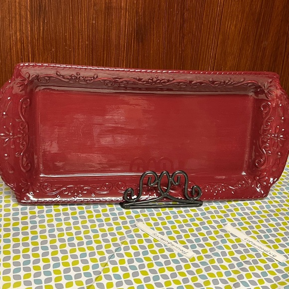 Home interiors Discontinued Rectangular Serving tray Berry collection - Picture 3 of 12